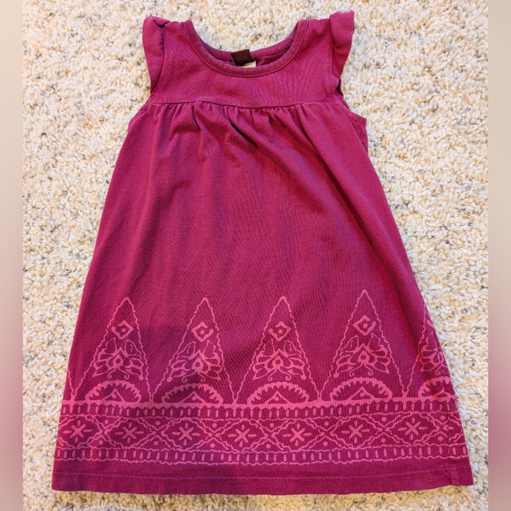 Tea Collection Jaya Peak Pink Dress